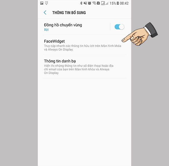 Thêm các tùy chỉnh